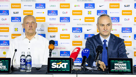 Rimas Kurtinaitis ir Mindaugas Balčiūnas