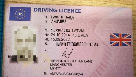 Vairuotojo pažymėjimo klastotė