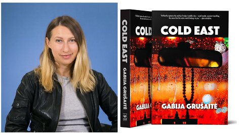 Gabija Gru&scaron;aitė ir jos knyga, i&scaron;leista anglų kalba