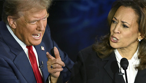 Donaldas Trumpas ir Kamala Harris