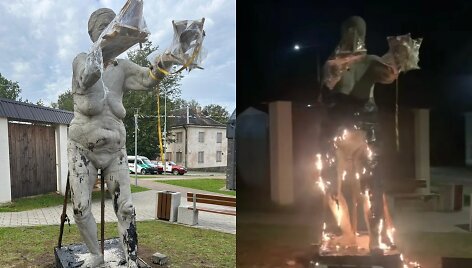 Mykolo Saukos skulptūra