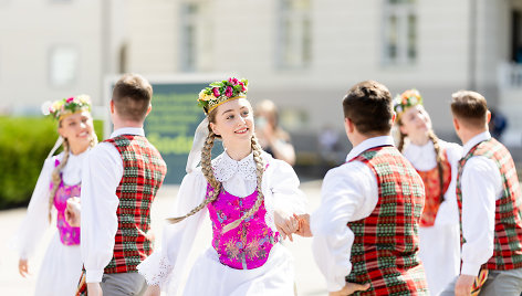 Lietuvos dainų šventės šimtmečiui skirtos menininko Ray Bartkaus instaliacijos „Sodai“ pristatymas