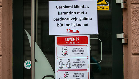 Covid-19 prevencija parduotuvėje