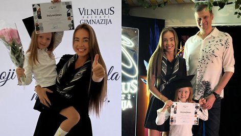 Viktorija Siegel su Danieliumi Bunkumi ir dukra Nicole