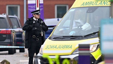 Sprogimo vieta prie ligoninės Liverpulyje