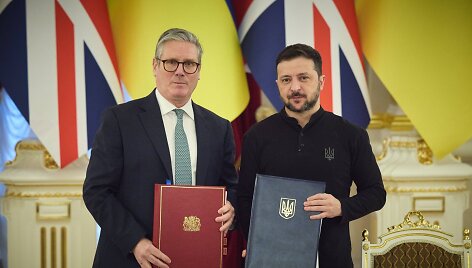 Keiras Starmeris ir Volodymyras Zelenskis