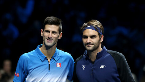 Novakas Džokovičius ir Rogeris Federeris