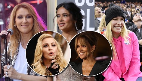 Celine Dion, Halle Berry, Madonna, Salma Hayek, Kim Basinger