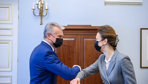 Prezidentas susitiko su Seimo Pirmininke Viktorija Čmilyte-Nielsen