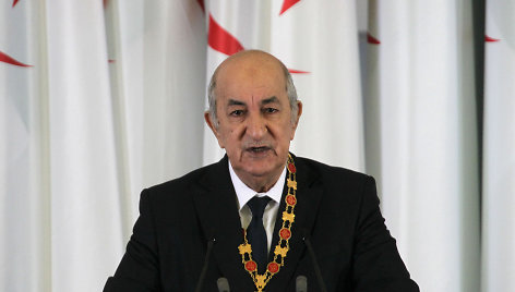 Alžyro prezidentas Abdelmajidas Tebboune'as