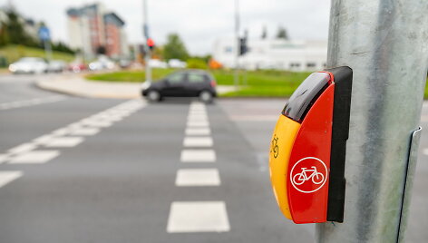 Naujai įrengti &scaron;viesoforai Vilniuje