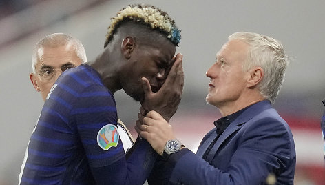 Paulis Pogba ir Didier Deschamps'as