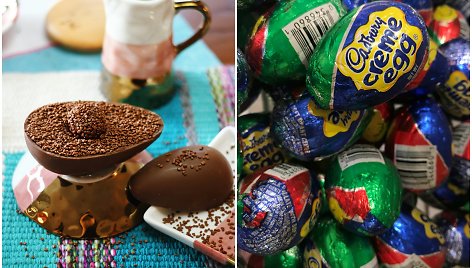 Šokoladiniai kiaušiniai – dažnas dalykas per Velykas
