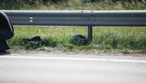 Motociklo avarija greitkelyje