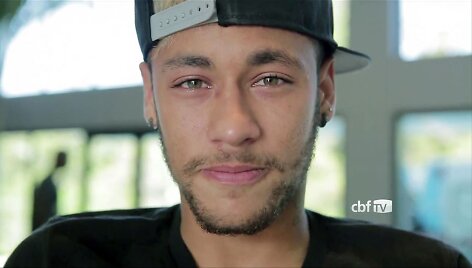 NeymarasNeymaras kreipėsi į žmonės per TV