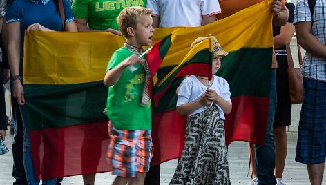 Lietuvos himno giedojimas Londone