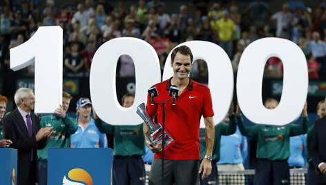 Rogeris Federeris i&scaron;kovojo 1000-ąją karjeros pergalę