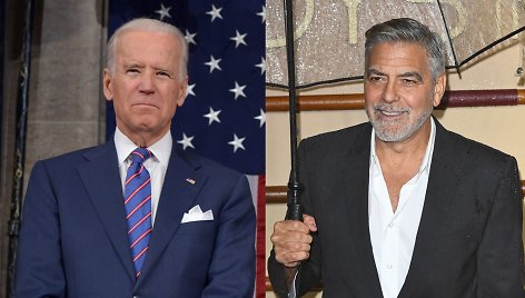 Joe Biden ir George Clooney 