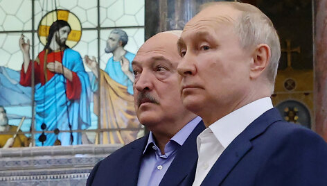 Aliaksandras Luka&scaron;enka ir Vladimiras Putinas