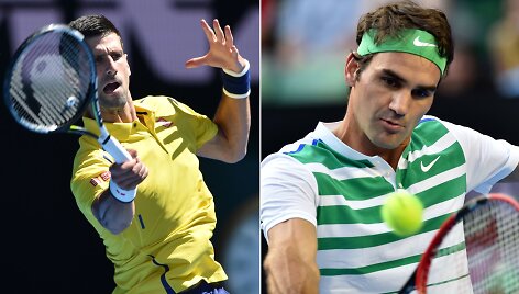 Novakas Džokovičius ir Rogeris Federeris