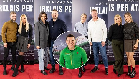 Aurimo Valujavičiaus filmo „Irklais per Atlantą“ premjeros svečiai