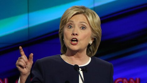 Demokratų partijos kandidatė į prezidentus Hillary Clinton