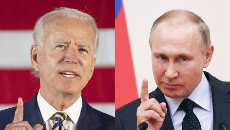 Joe Bidenas ir Vladimiras Putinas