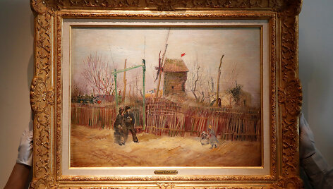 V. van Gogho &bdquo;Gatvės peizažas Monmartre&ldquo;
