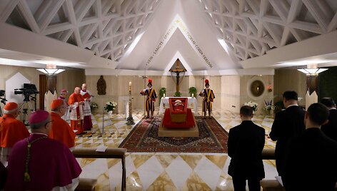 Pa&scaron;arvotas popiežius Pranci&scaron;kus / AFP