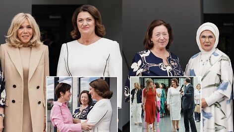 Diana Nausėdienė priima &scaron;alių lyderių sutuoktinius ir partnerius Nacionalinėje dailės galerijoje