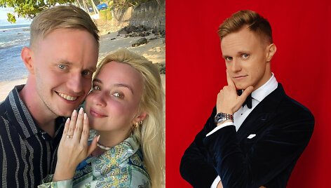 Rokas Bernatonis su mylimąja Monika