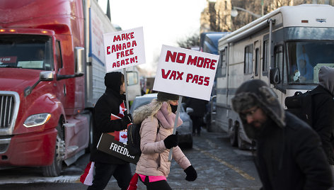 Protestas prieš pandemijos valdymo priemones Kanadoje