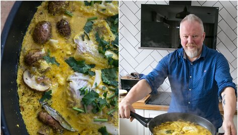Vytaras Radzevičius ir jo ruo&scaron;tas patiekalas