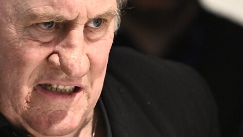 Prancūzų aktorius Gerard'as Depardieu / JULIEN DE ROSA / AFP