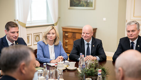 Kęstutis Mažeika, Rita Tama&scaron;unienė, Saulius Skvernelis, Gitanas Nausėda