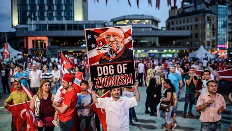 Demonstracija prie&scaron; Fethullah Guleną Turkijoje