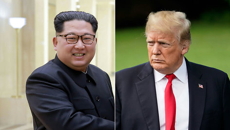 Kim Jong Unas ir Donaldas Trumpas