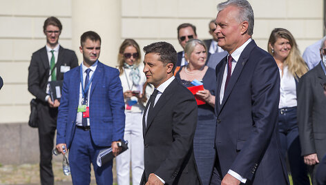 Volodymyras Zelenskis ir Gitanas Nausėda