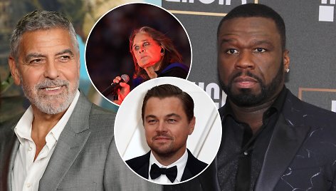 George'as Clooney, 50 Cent, Ozzy Osbourne'as, Leonardo DiCaprio
