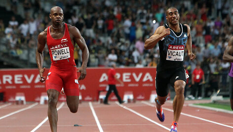 Asafa Powellas ir Jimmy Vicaut
