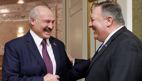 Aliaksandras Luka&scaron;enka, Mike'as Pompeo