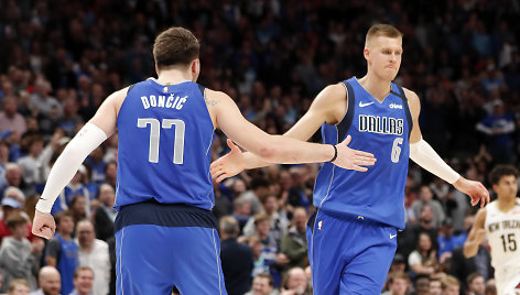 Luka Dončičius ir Kristapas Porzingis