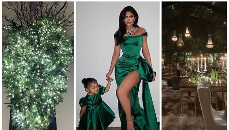 Kourtney kalėdinė eglė, Kylie su dukra Stormi, Kourtney kal4dinio vakaro akimirka