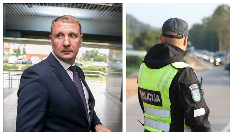 Andrius &Scaron;edžius, policija