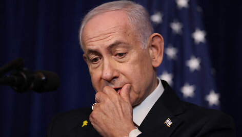 Benjaminas Netanyahu / JOE RAEDLE / Getty Images via AFP