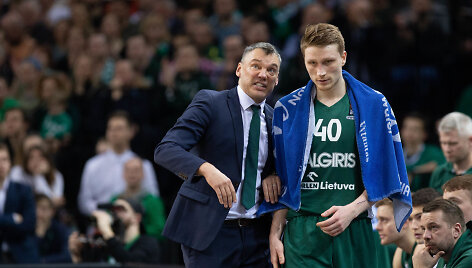 &Scaron;arūnas Jasikevičius ir Marius Grigonis