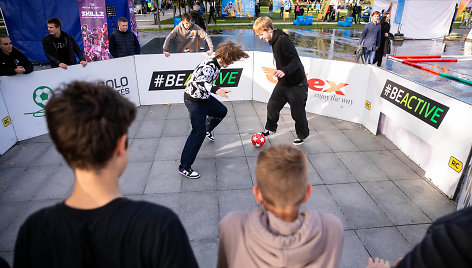 Sporto festivalio akimirka.