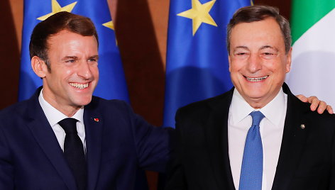 Emmanuelis Macronas ir Mario Draghi