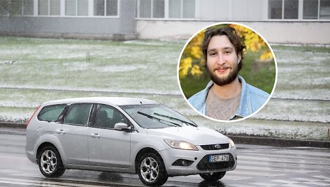 Sinoptikas Vytautas Pata&scaron;ius ir &scaron;lapdriba