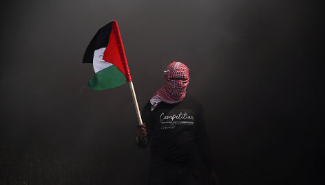 Jaunas palestinos protestuotojas